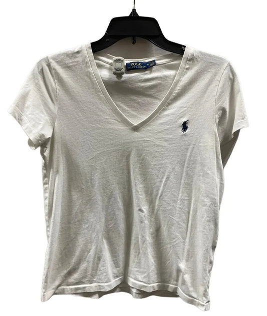 Top Short Sleeve Basic By Polo Ralph Lauren In White, Size: M