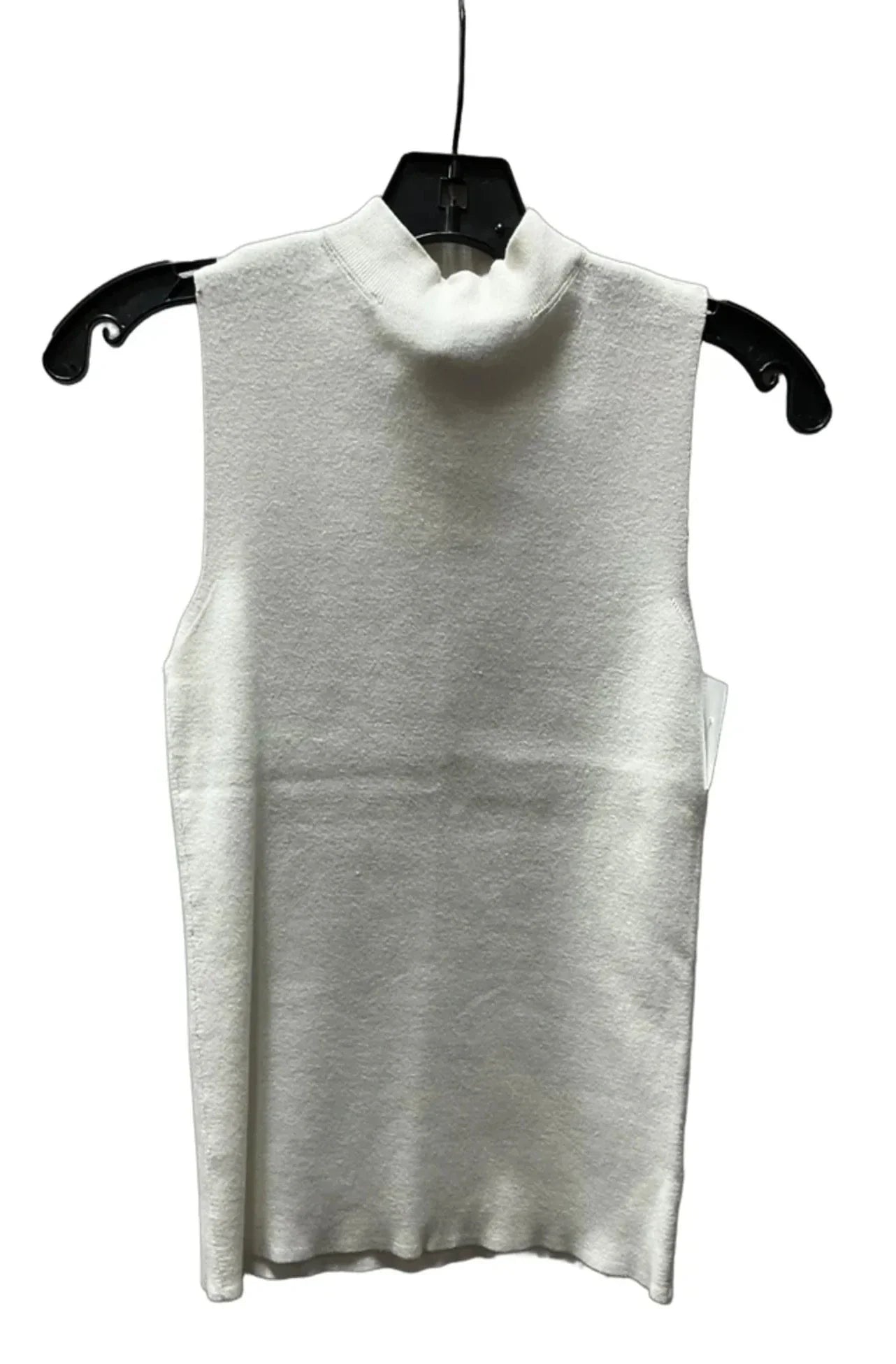 Top Sleeveless Basic By Express In Cream, Size: M