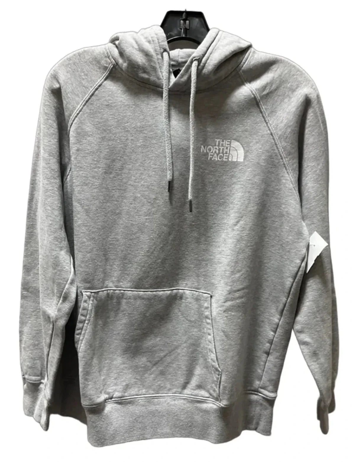 Athletic Sweatshirt Hoodie By The North Face In Grey, Size: M