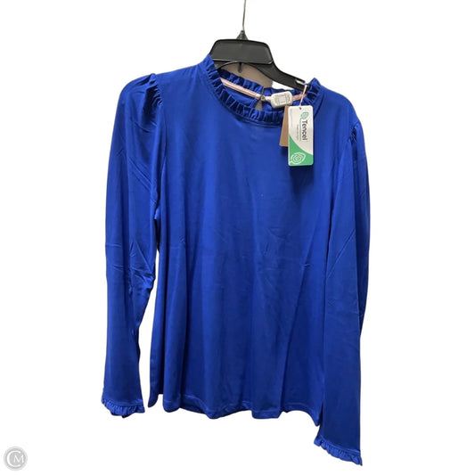 Top Long Sleeve Basic By Boden In Blue, Size: 14