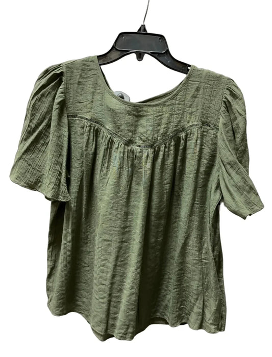 Top Short Sleeve By Nanette By Nanette Lepore In Green, Size: M