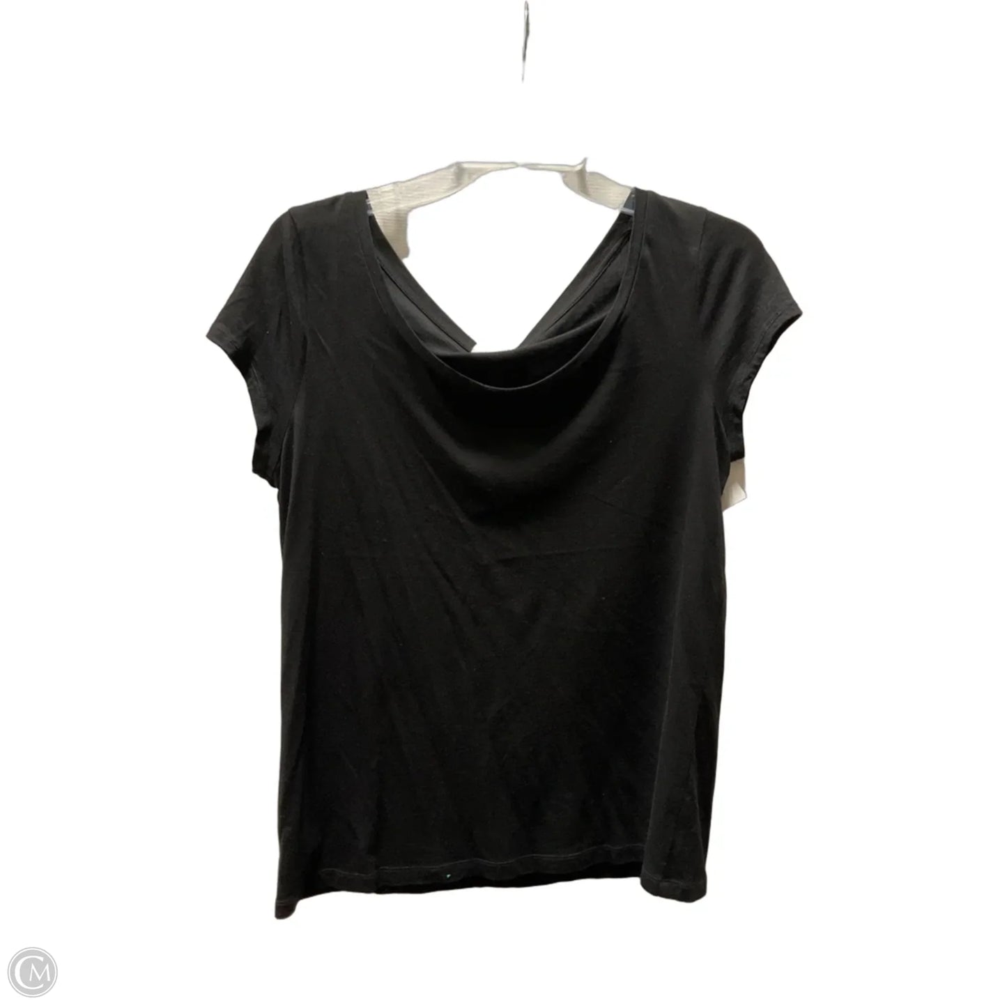Top Short Sleeve Basic By Loft In Black, Size: L