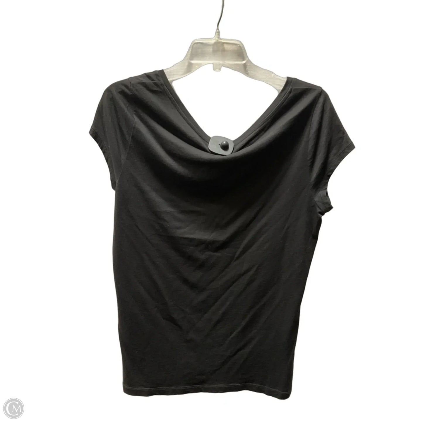 Top Short Sleeve Basic By Loft In Black, Size: L