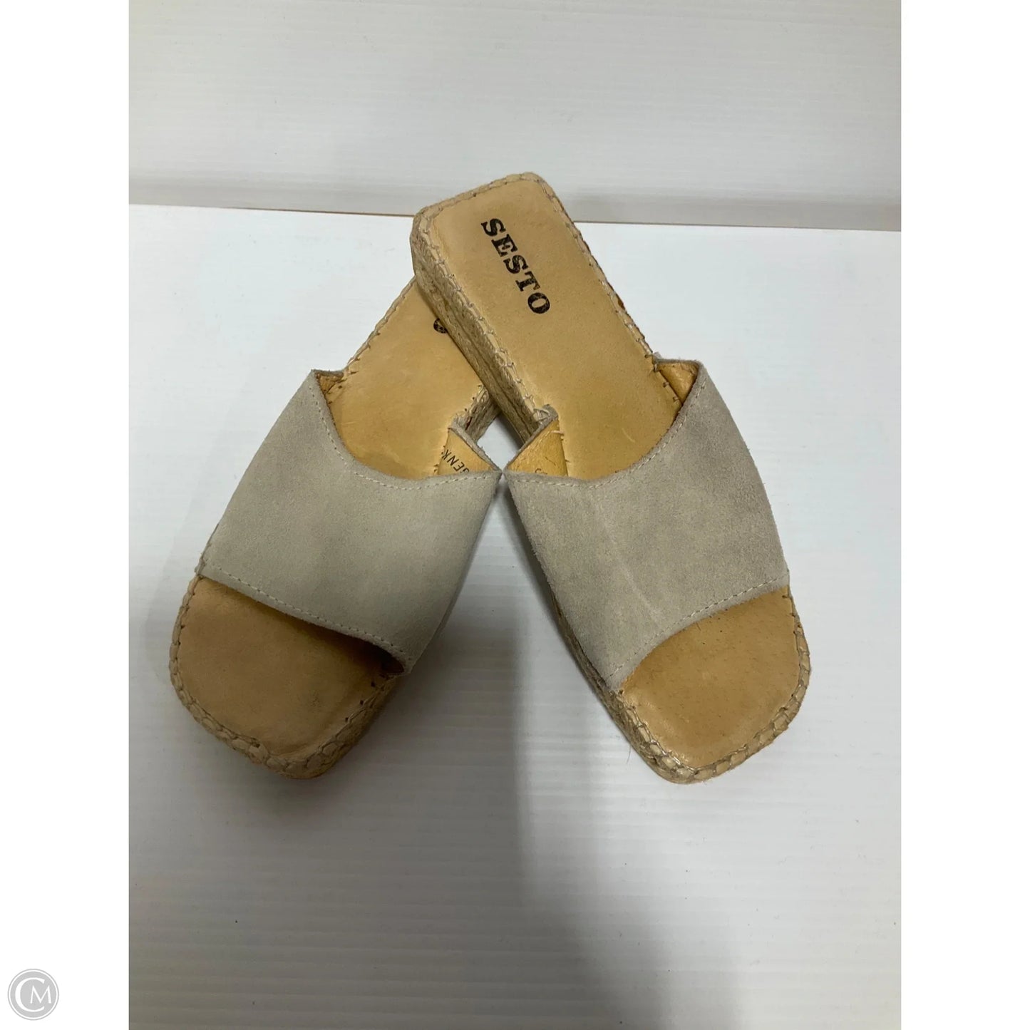Sandals Flats By Sesto Meucci In Grey, Size: 9