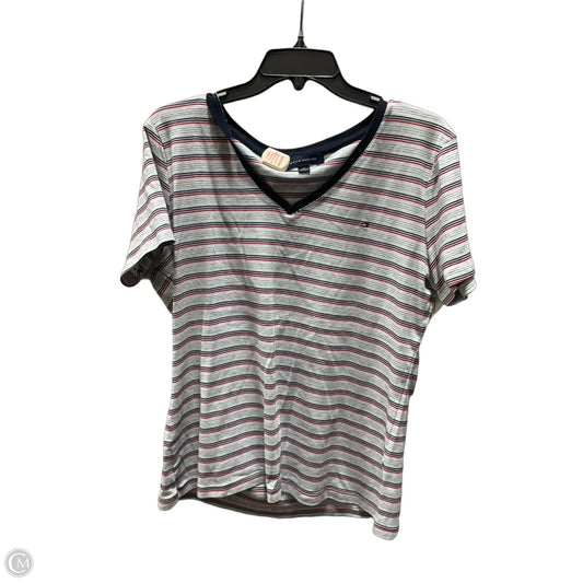 Top Short Sleeve By Tommy Hilfiger In Striped Pattern, Size: Xxl