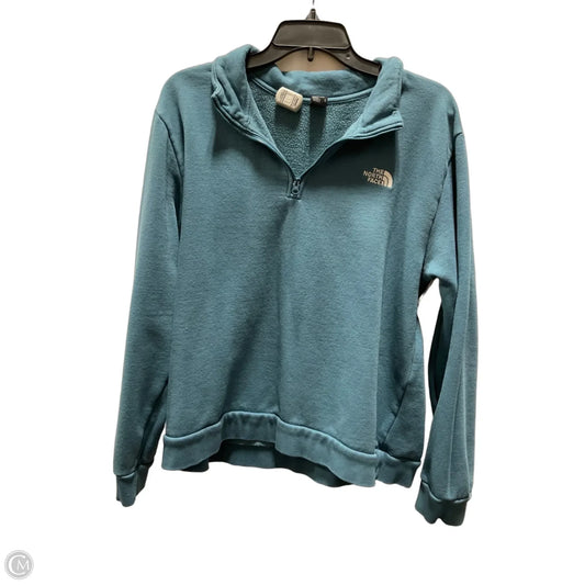 Athletic Sweatshirt Collar By The North Face In Teal, Size: Xl