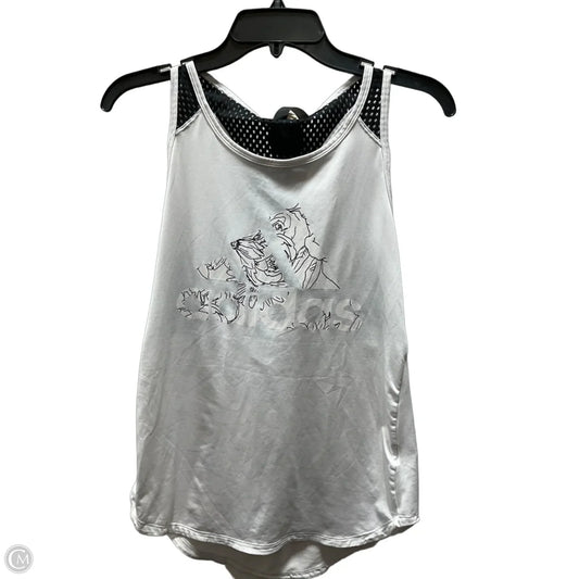Athletic Tank Top By Adidas In White, Size: M
