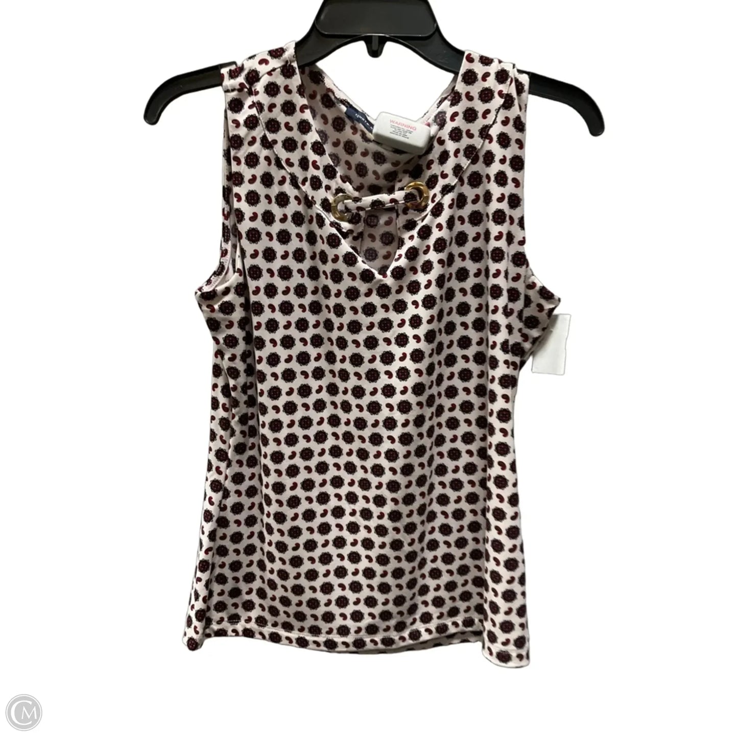 Top Sleeveless By Tommy Hilfiger In Red, Size: S