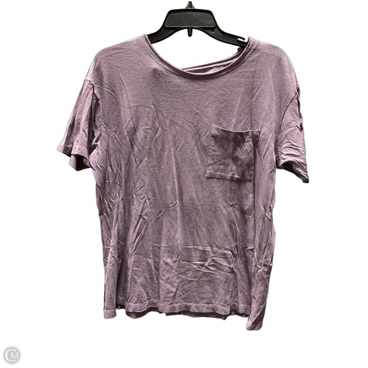 Top Short Sleeve By Madewell In Purple, Size: S