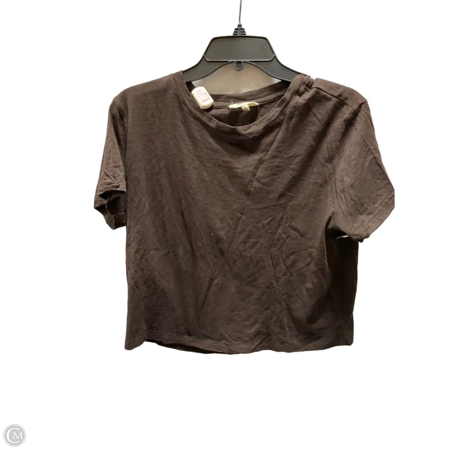 Top Short Sleeve By Madewell In Brown, Size: M