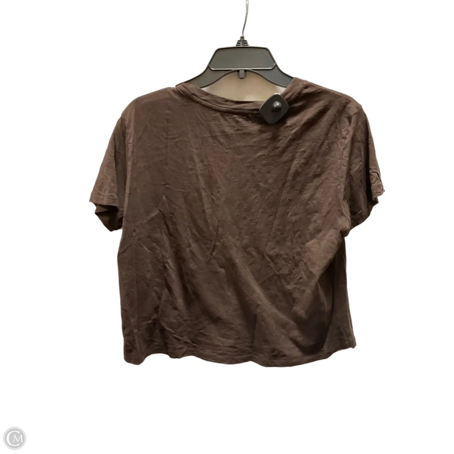 Top Short Sleeve By Madewell In Brown, Size: M