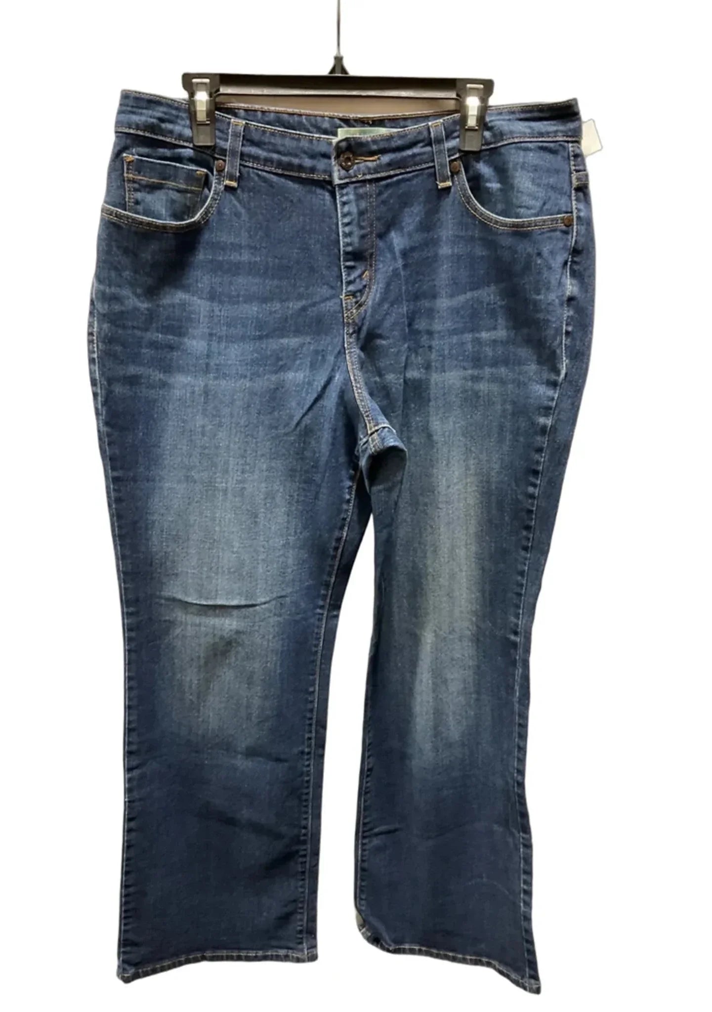 Jeans Boot Cut By Levis In Blue Denim, Size: 16