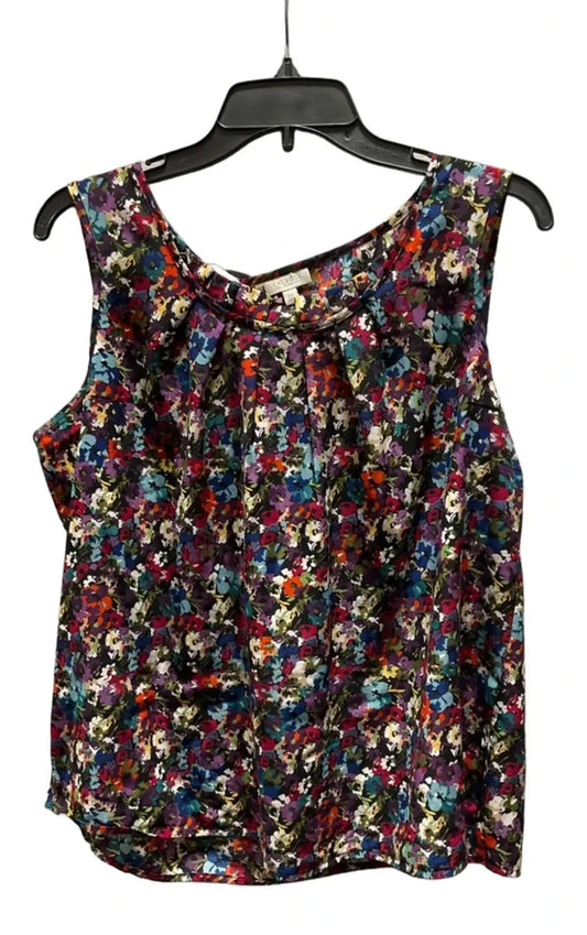 Top Sleeveless By Talbots In Multi-colored, Size: L
