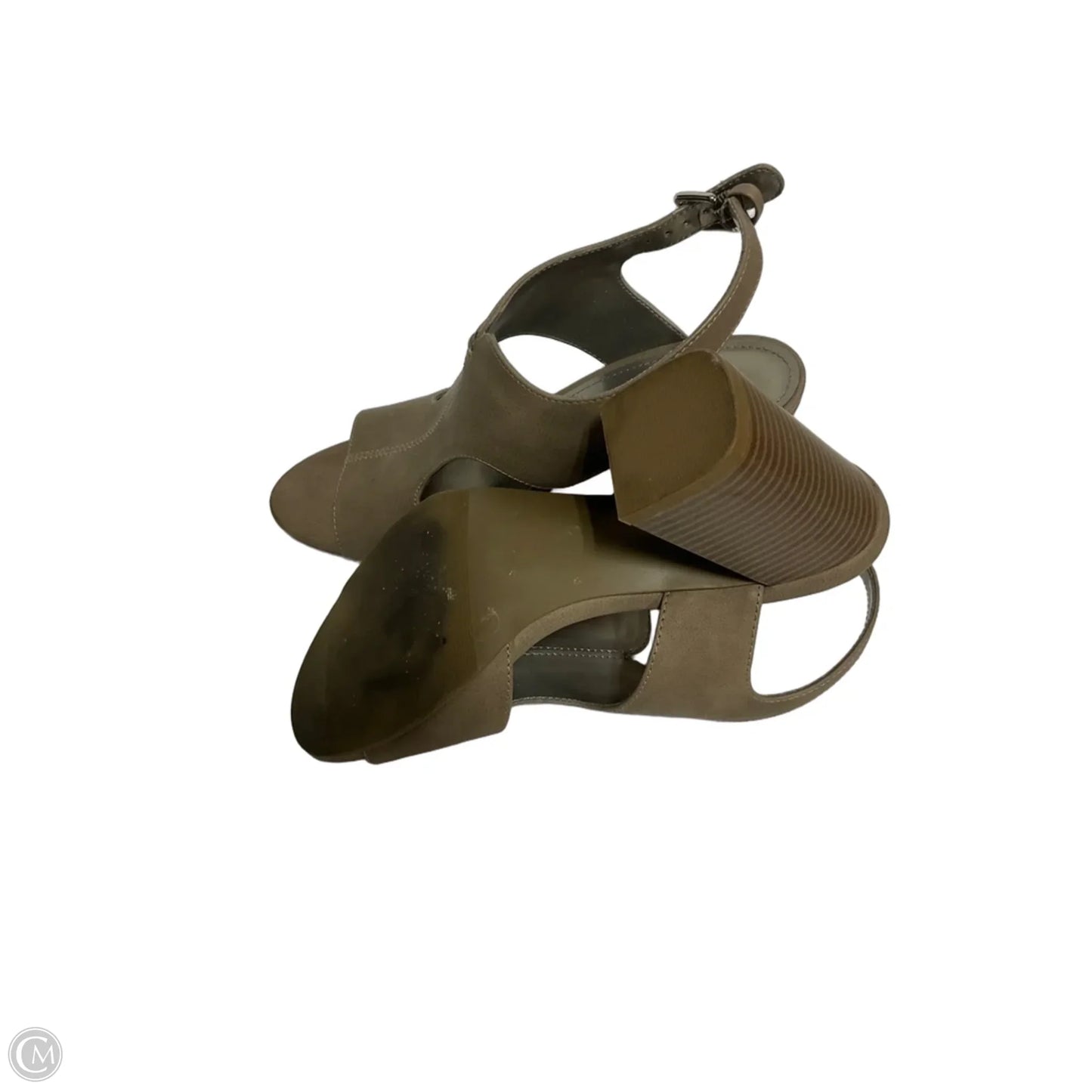 Shoes Heels Block By Worthington In Grey, Size: 7.5