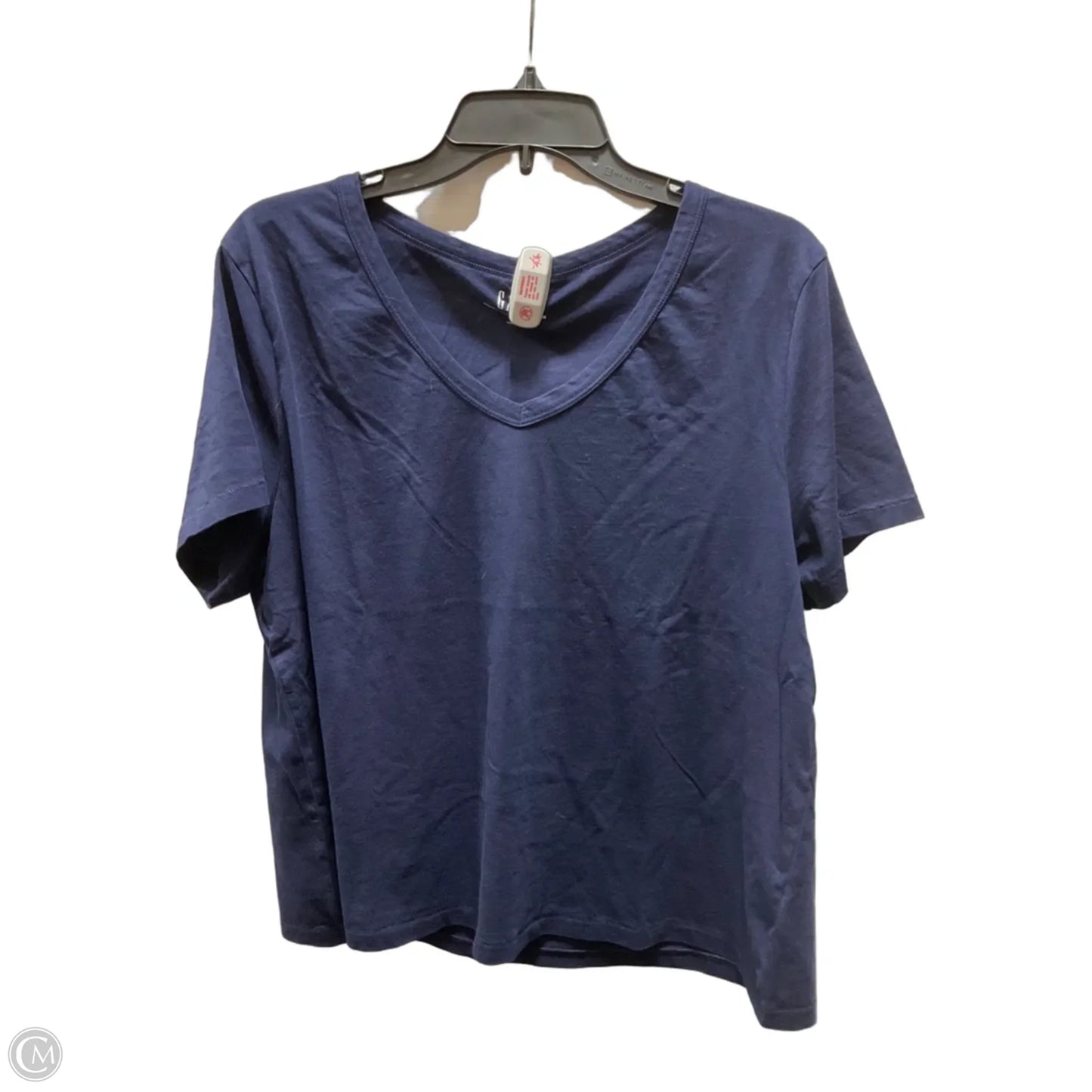 Top Short Sleeve By Gap In Navy, Size: Xl
