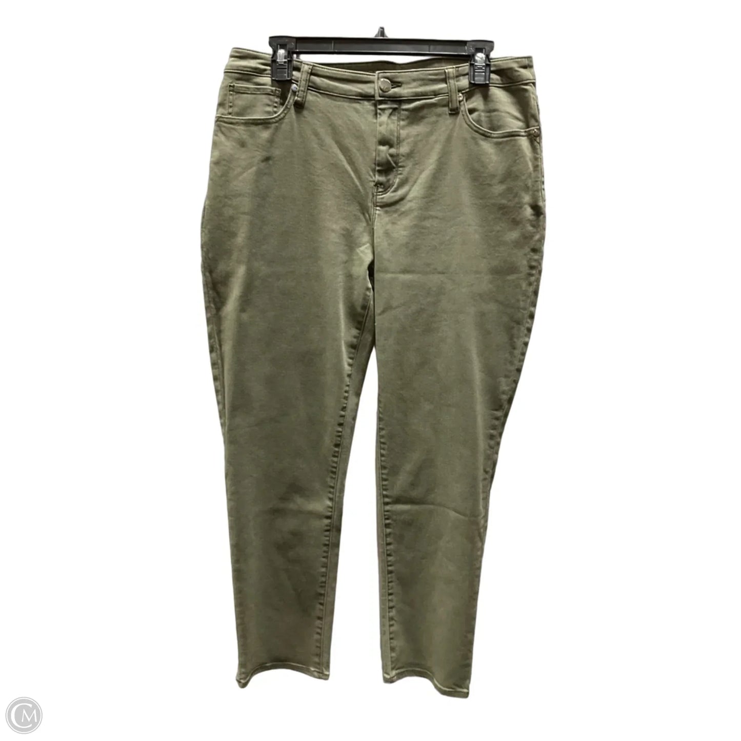 Jeans Straight By Chicos In Green, Size: M