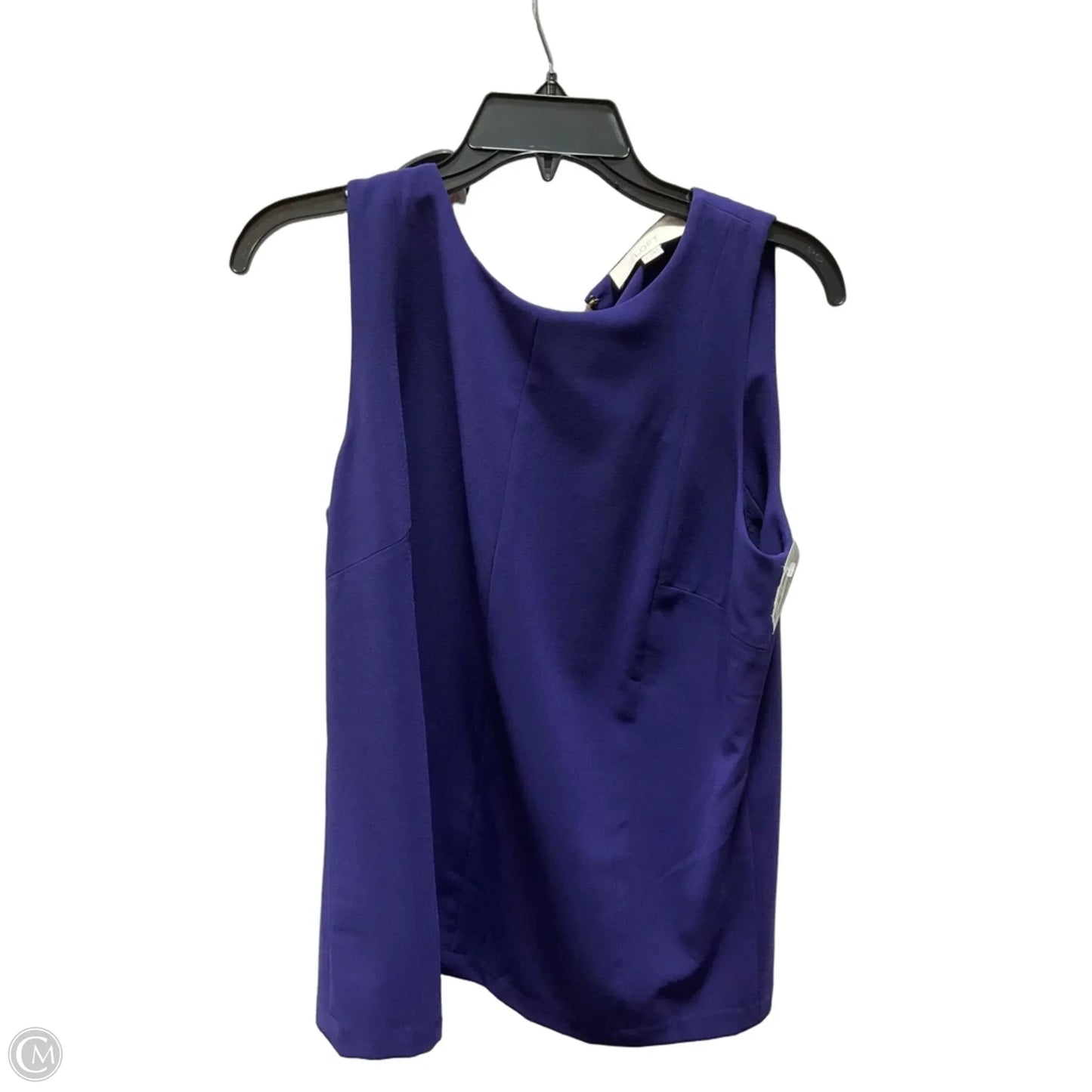 Top Sleeveless By Loft In Purple, Size: M