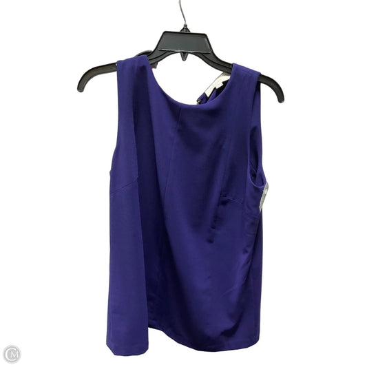 Top Sleeveless By Loft In Purple, Size: M