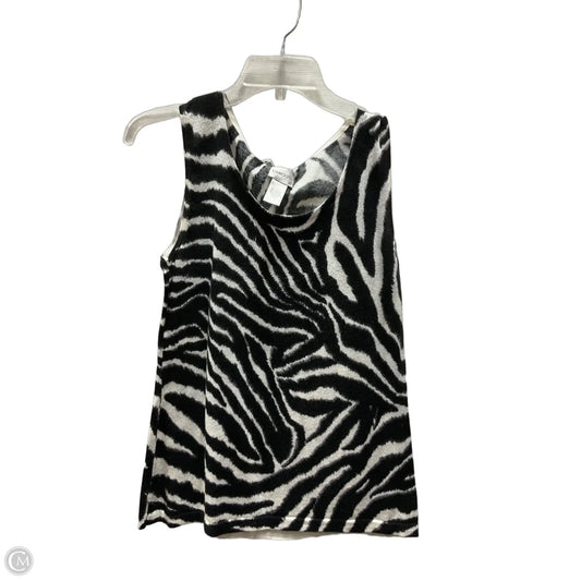 Top Sleeveless By Chicos In Animal Print, Size: M