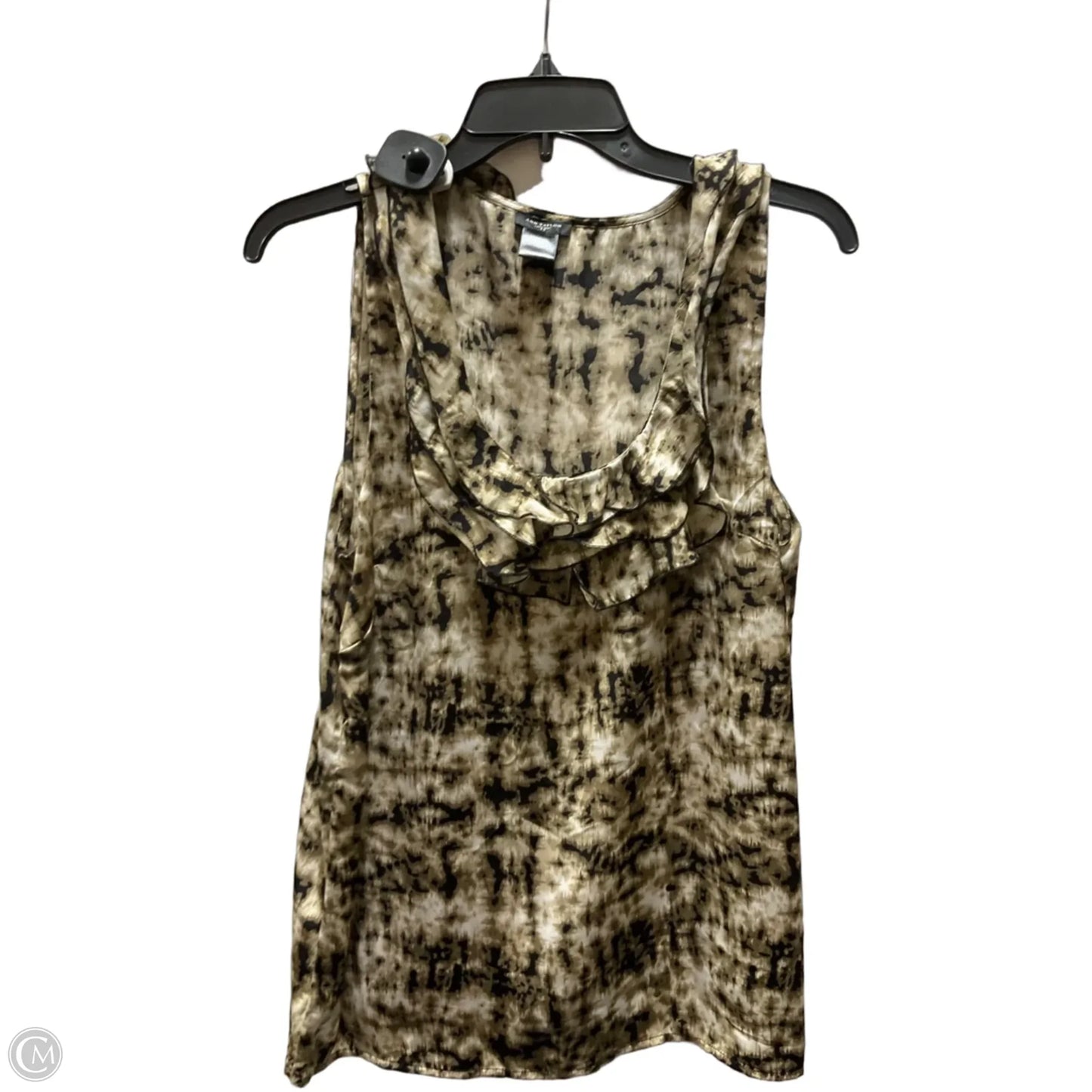 Top Sleeveless By Ann Taylor In Bronze, Size: 10