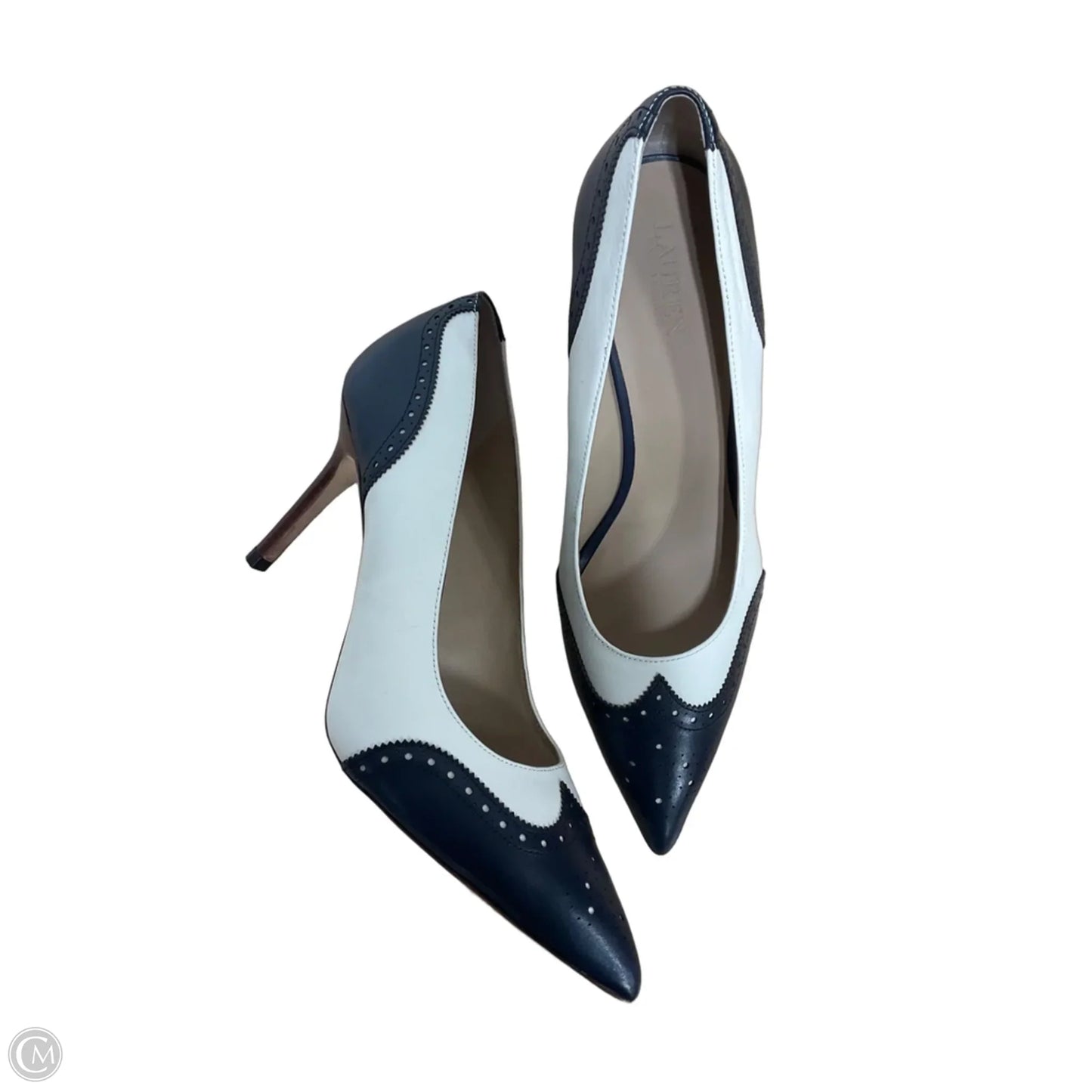 Shoes Heels Stiletto By Lauren By Ralph Lauren In White, Size: 10