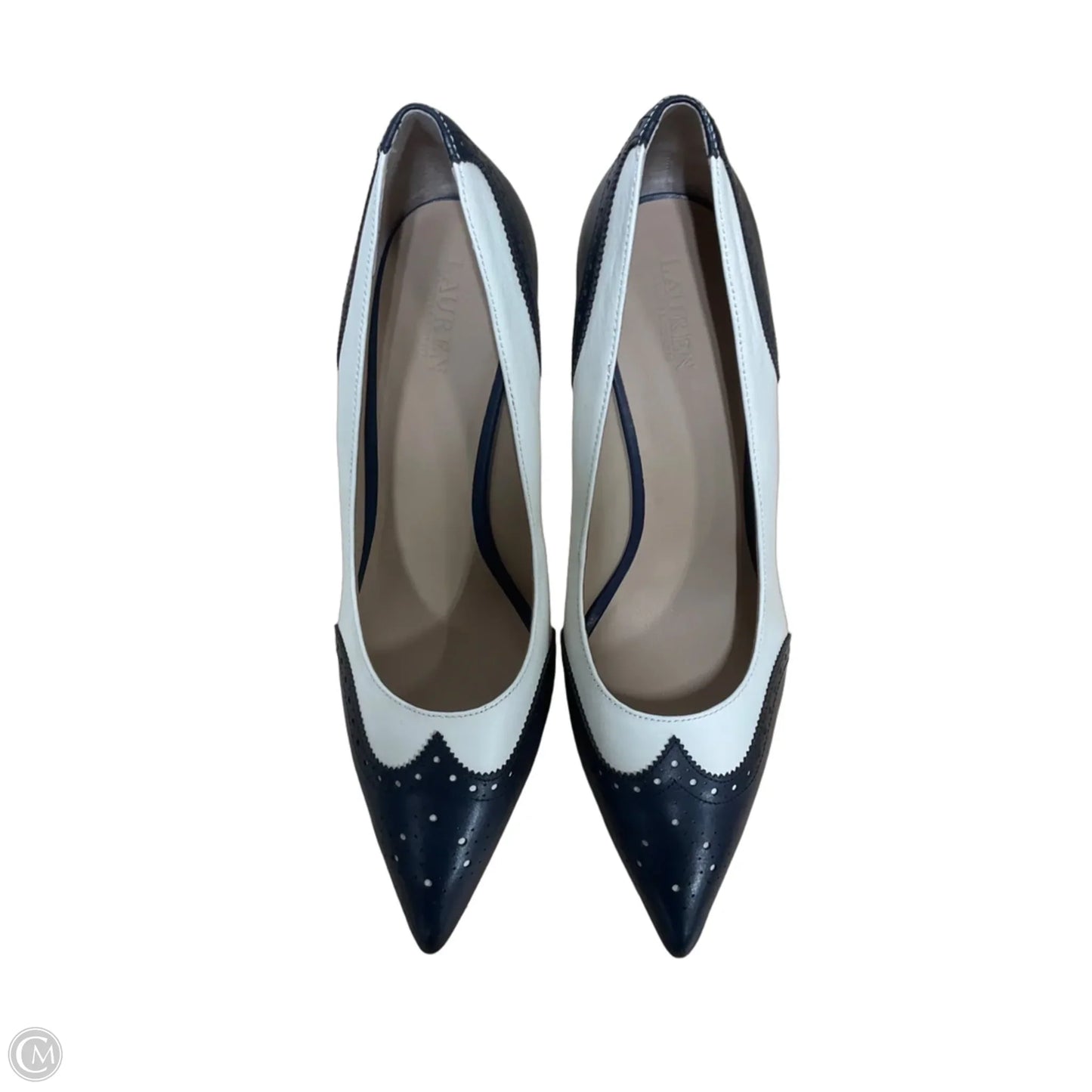 Shoes Heels Stiletto By Lauren By Ralph Lauren In White, Size: 10
