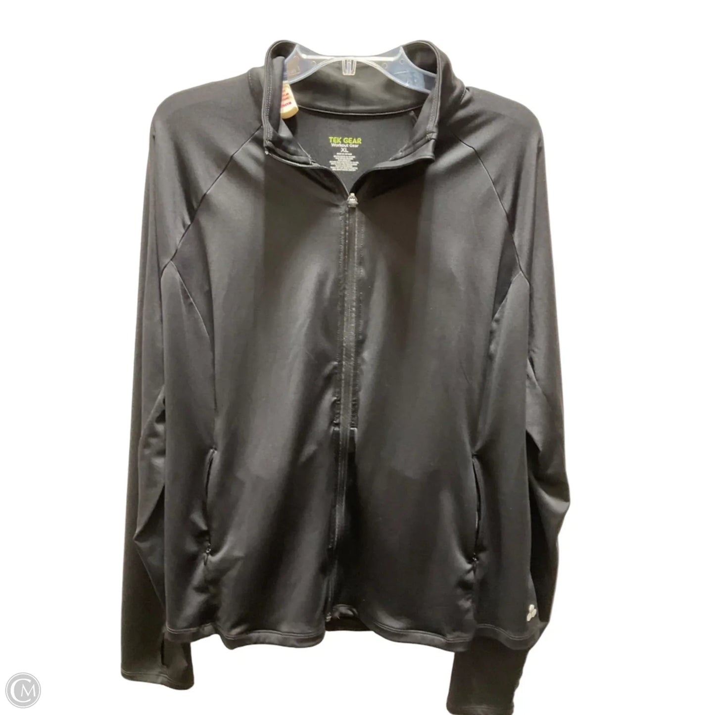 Athletic Jacket By Tek Gear In Black, Size: Xl