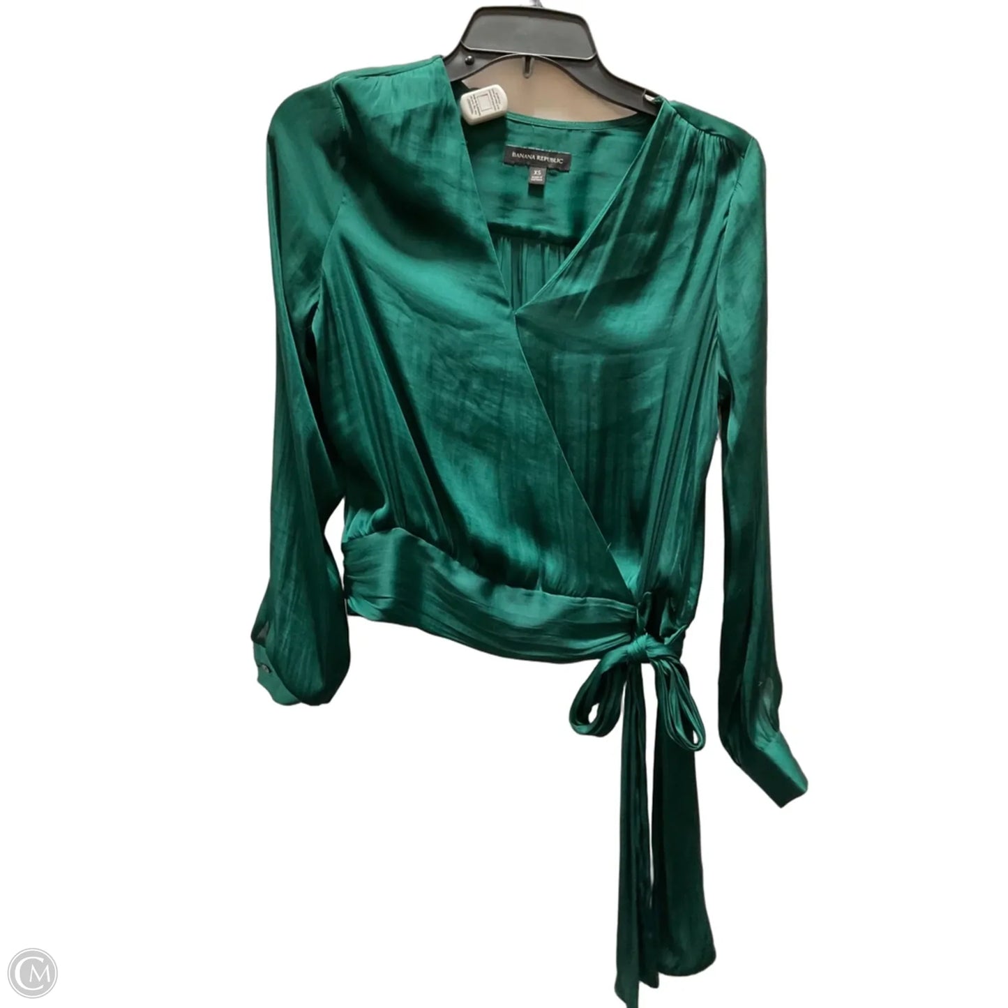 Top Long Sleeve By Banana Republic In Green, Size: Xs