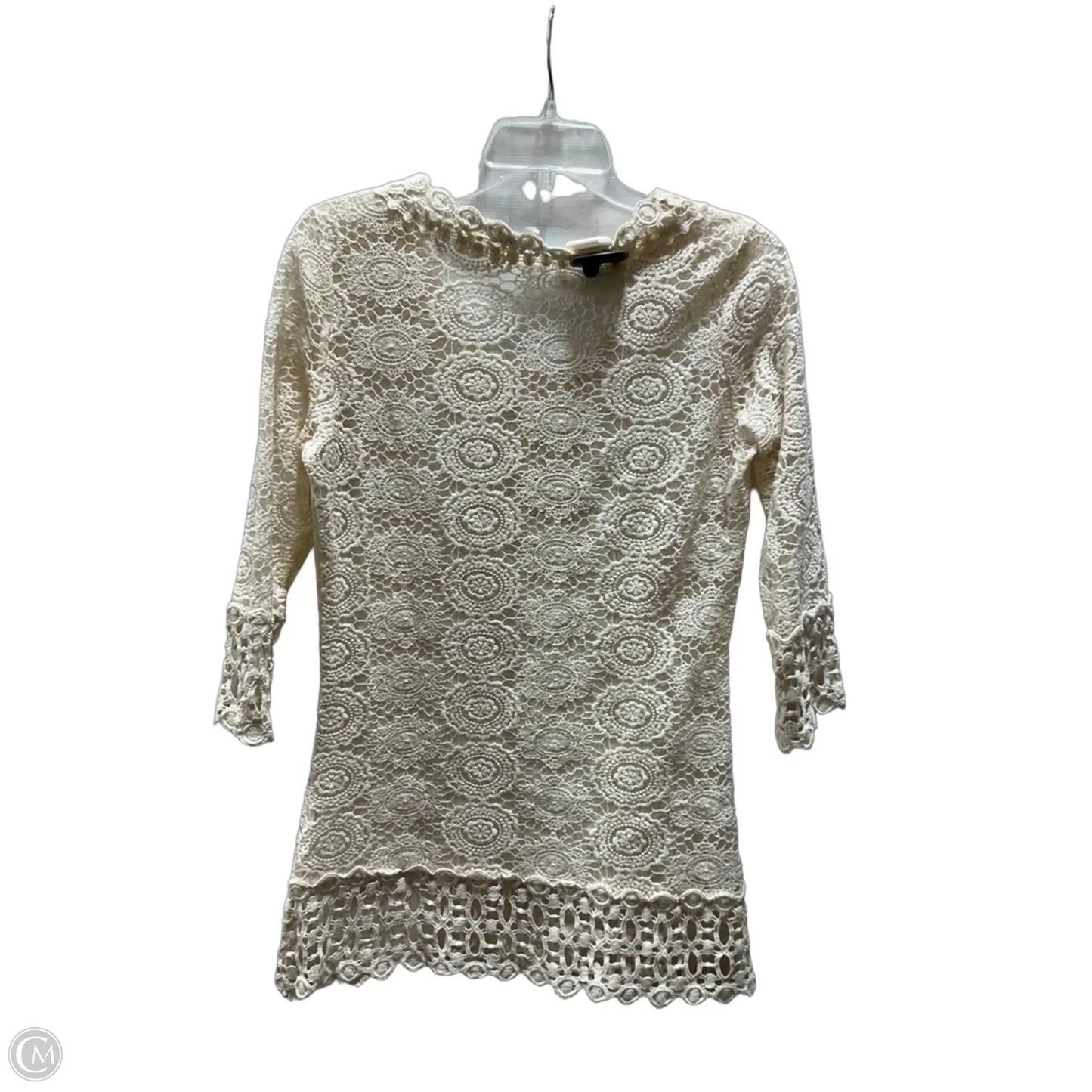 Swimwear Cover-up By Solitaire In Cream, Size: S