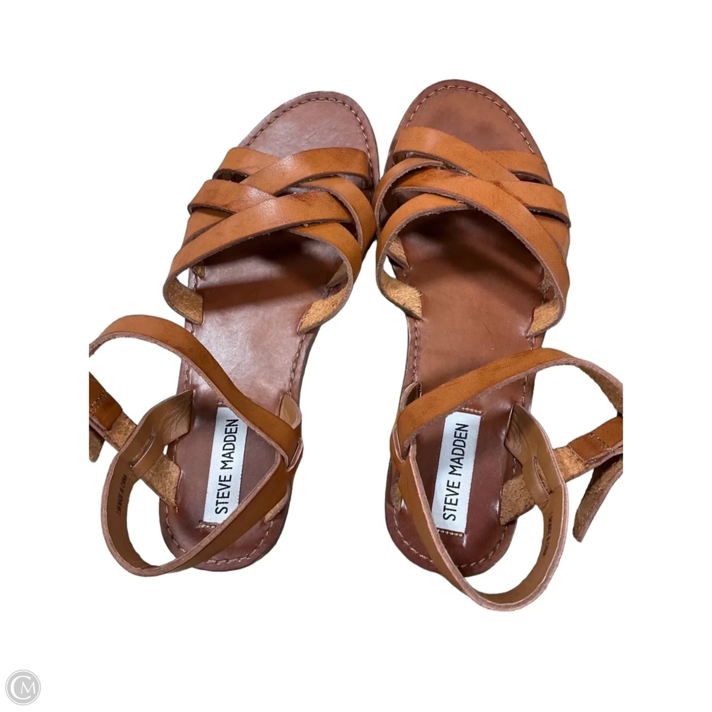 Sandals Flats By Steve Madden In Bronze, Size: 7.5