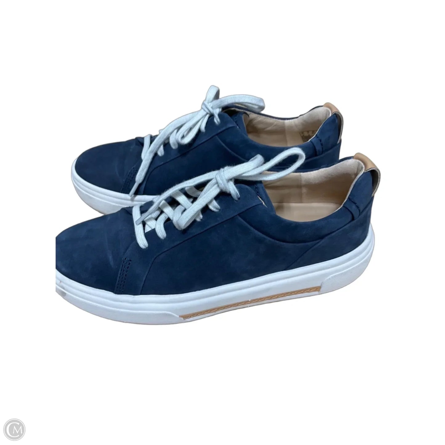 Shoes Sneakers By Clarks In Blue, Size: 7