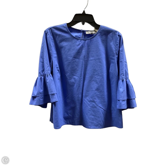 Top Short Sleeve By Marled In Purple, Size: L