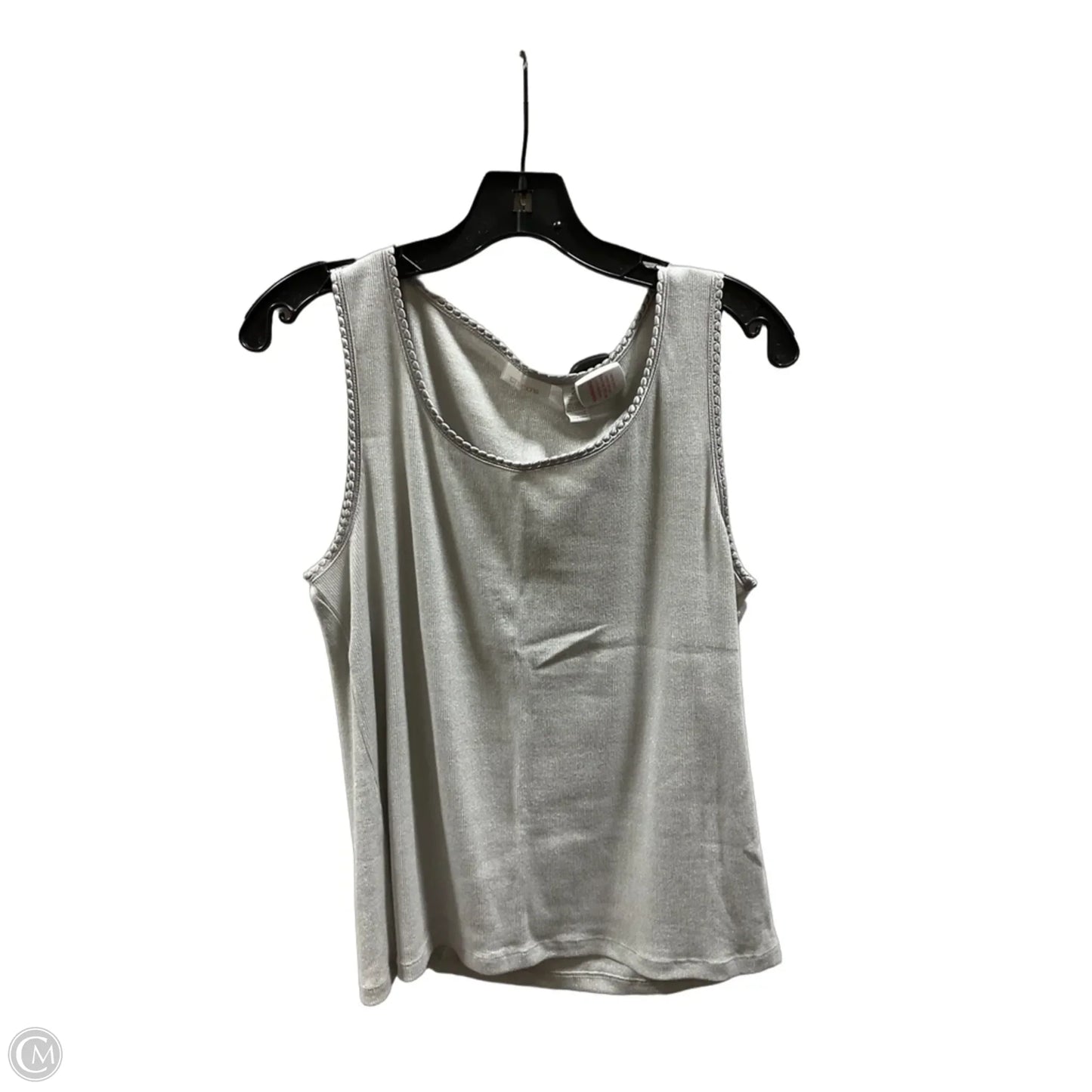 Top Sleeveless Basic By Chicos In Silver, Size: L