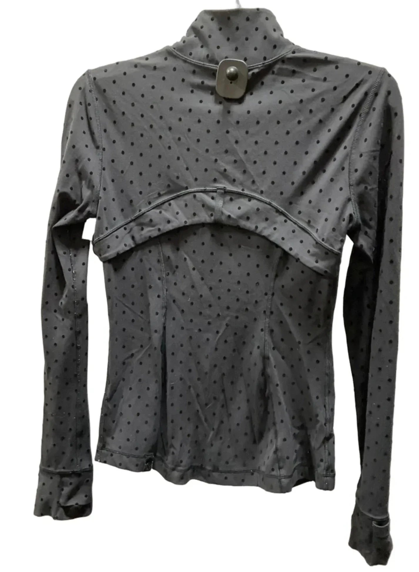 Athletic Jacket By Lululemon In Polkadot Pattern, Size: 6