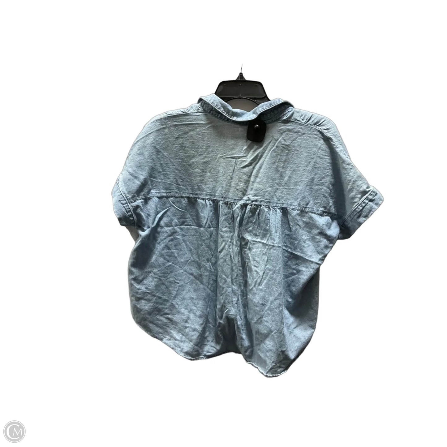 Top Short Sleeve By Madewell In Blue, Size: M