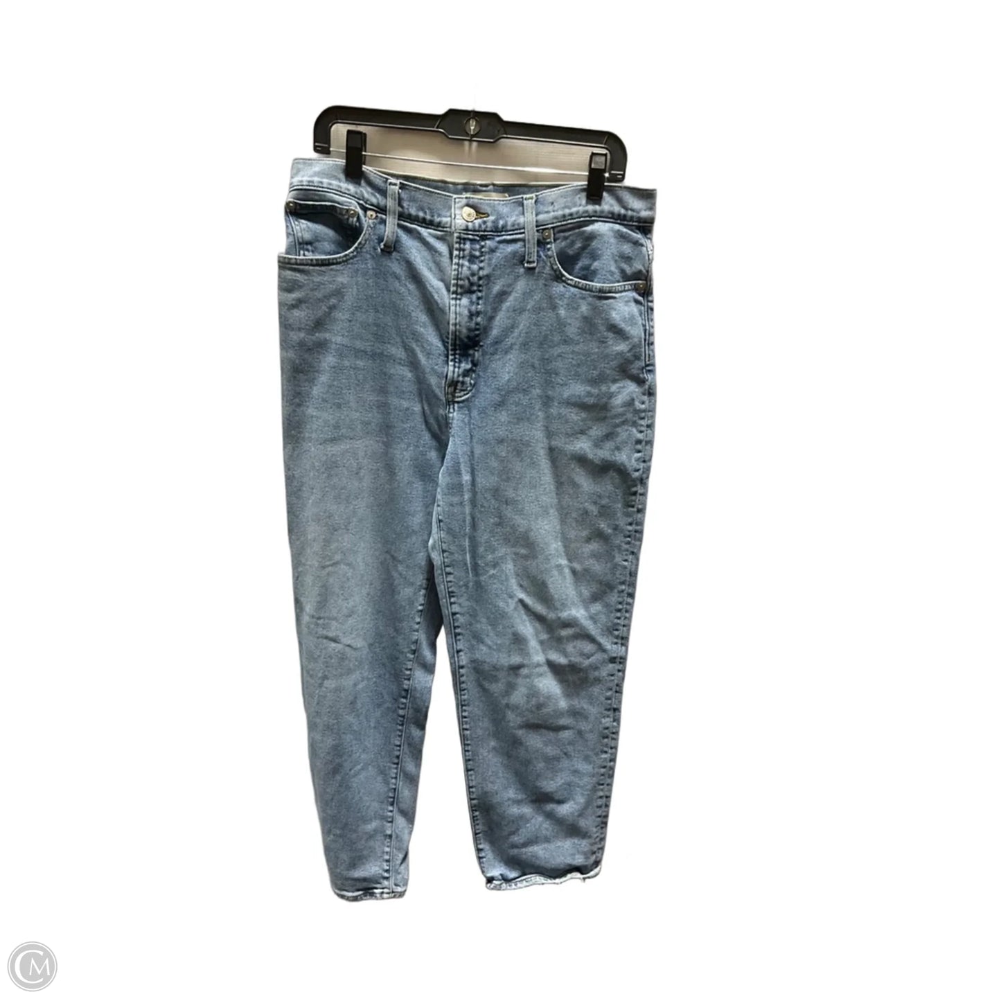 Jeans Straight By Madewell In Blue Denim, Size: 8