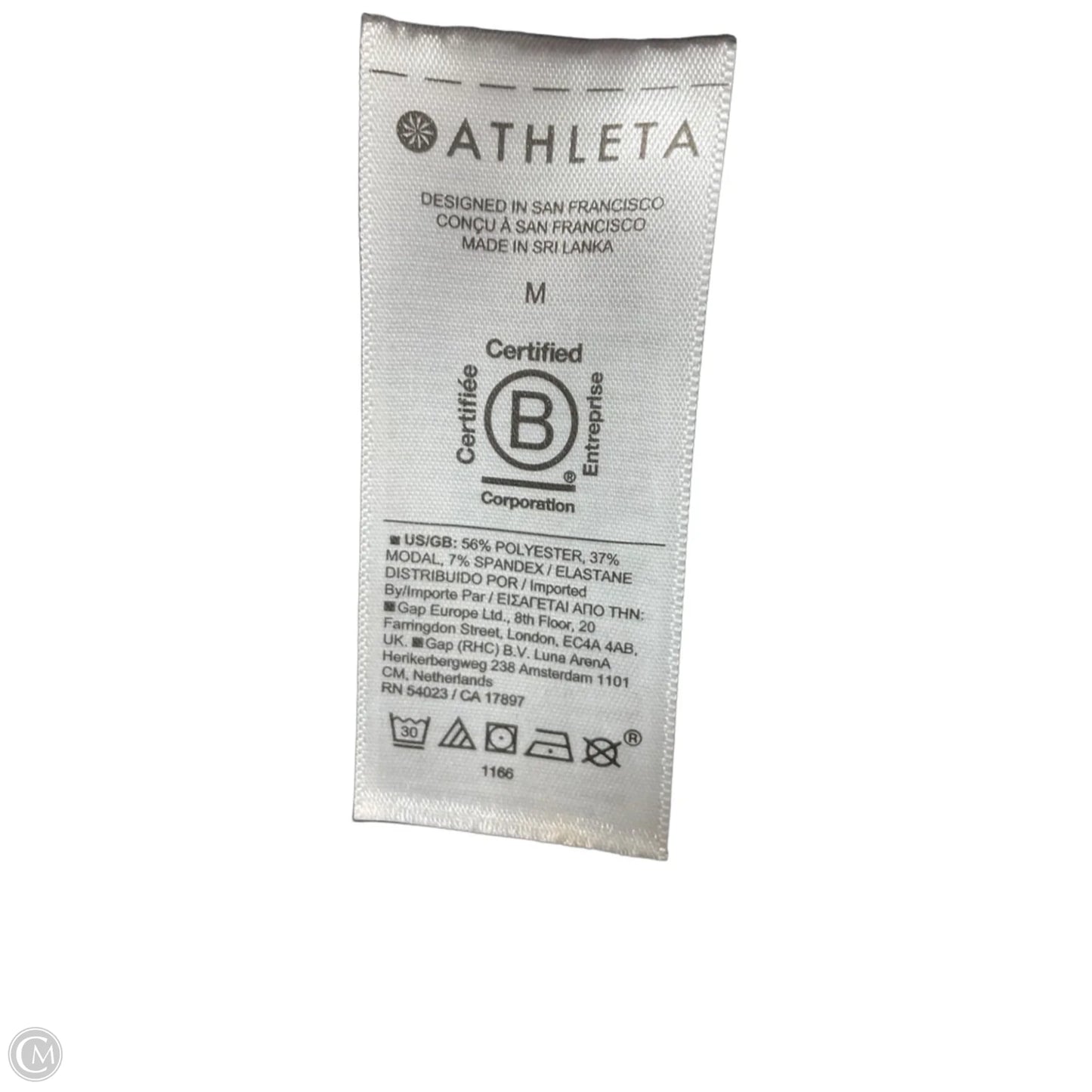 Athletic Tank Top By Athleta In Black, Size: M