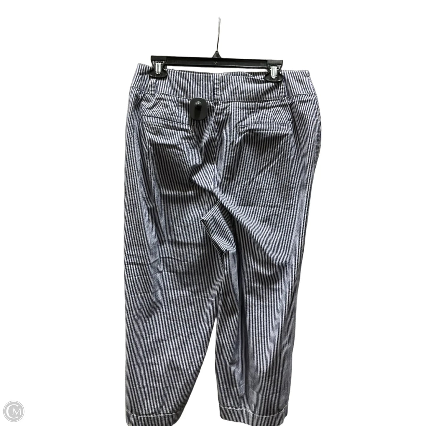 Pants Wide Leg By Loft In Striped Pattern, Size: 10