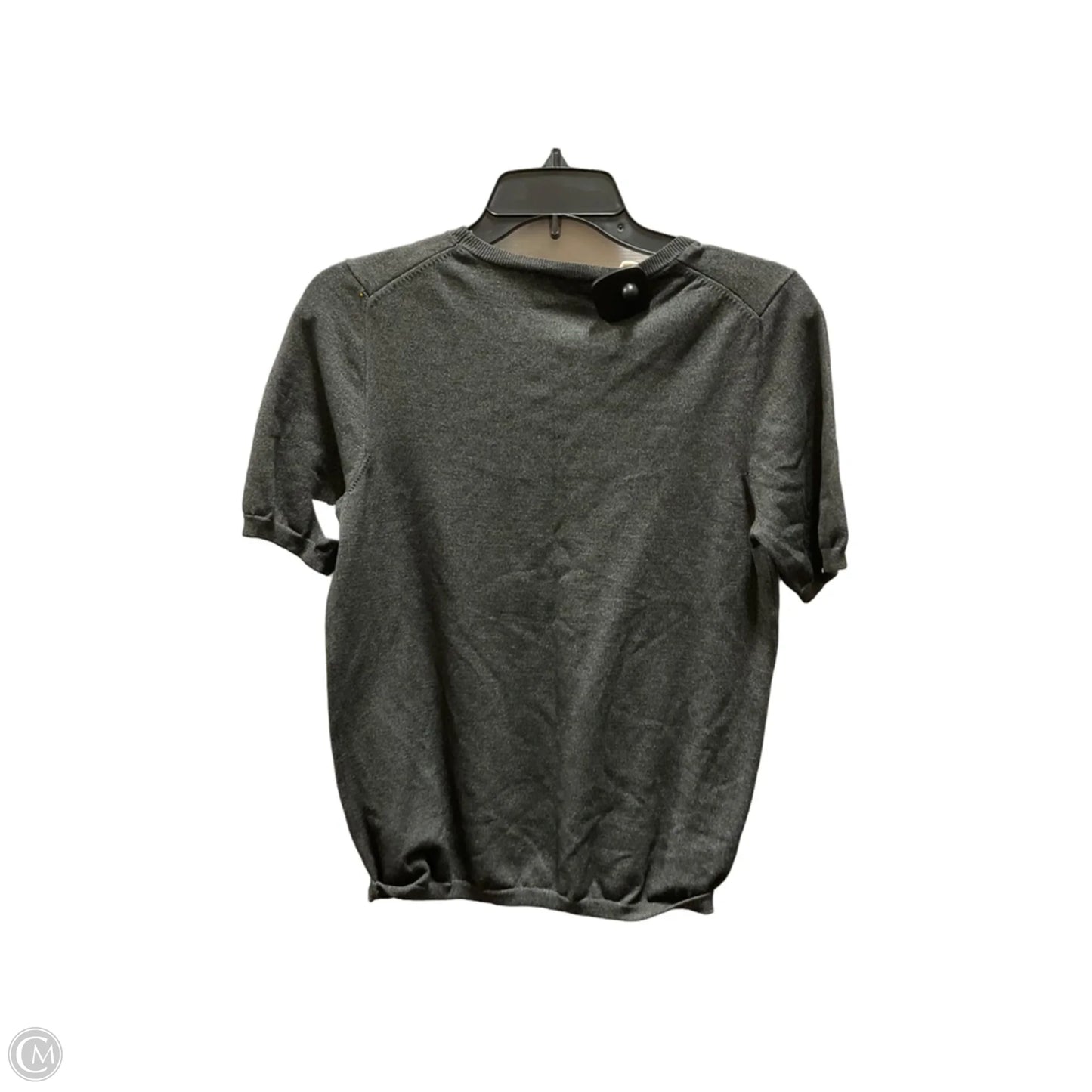 Top Short Sleeve By Ann Taylor In Grey, Size: M