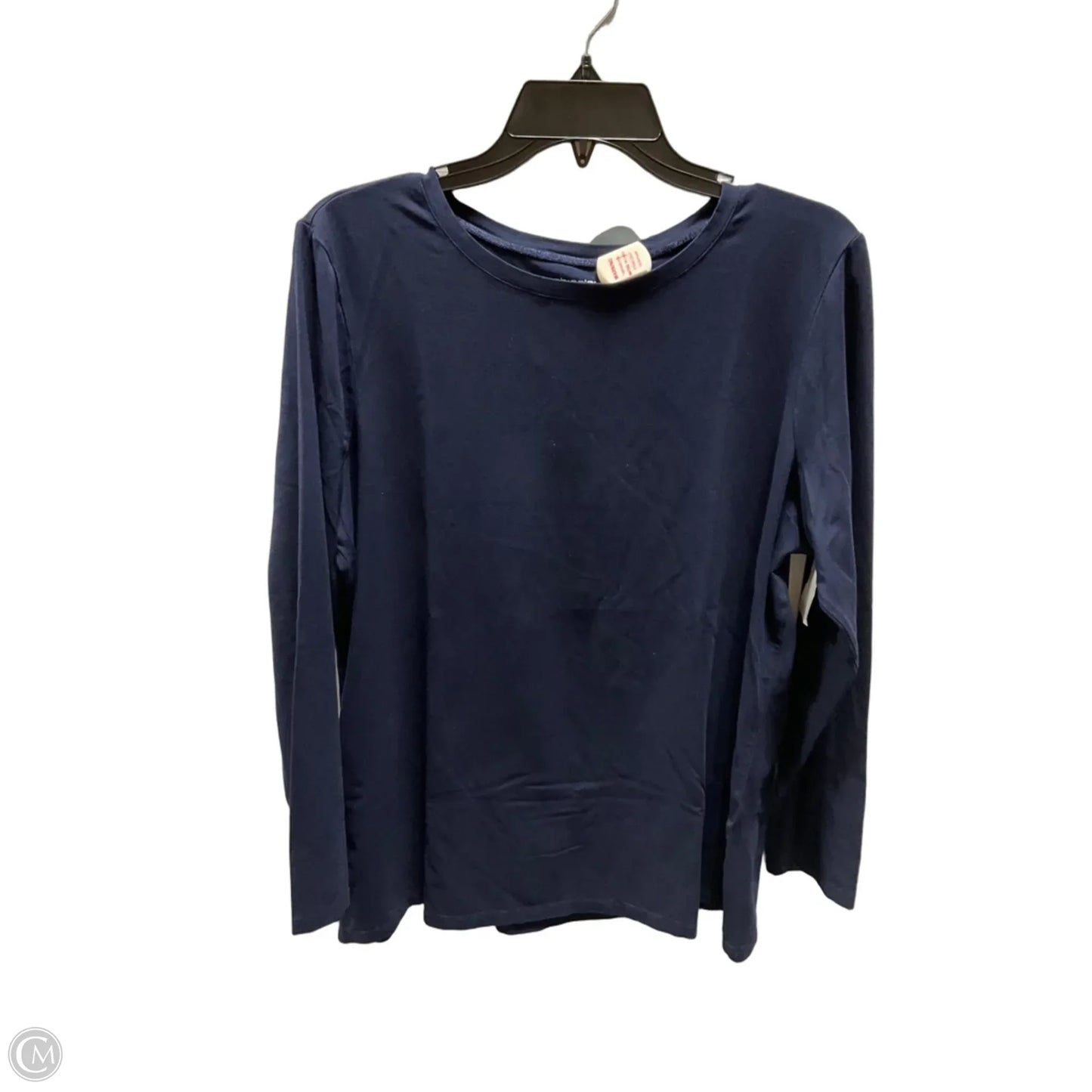 Top Long Sleeve Basic By Chicos In Navy, Size: Xl