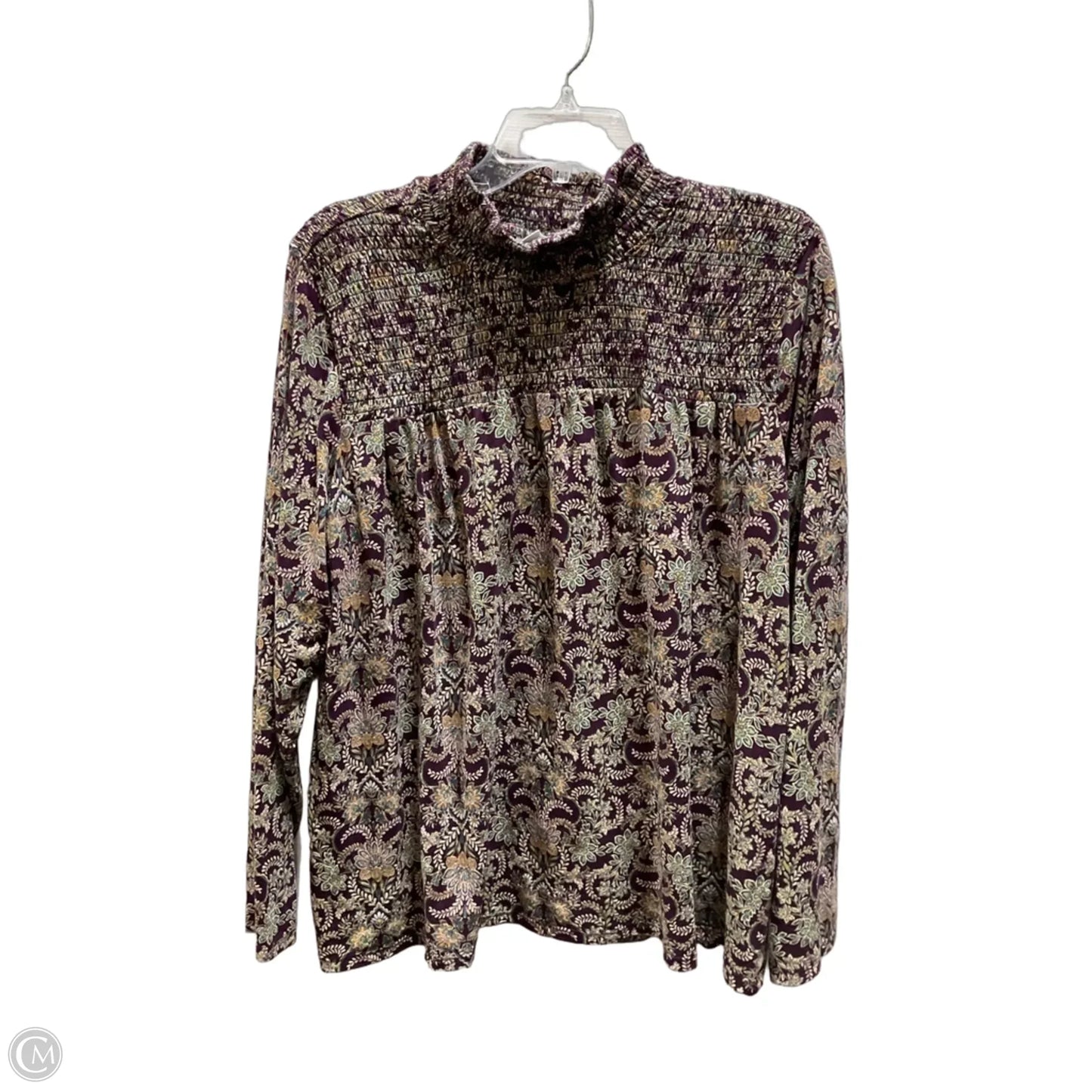 Top Long Sleeve By J. Jill In Purple, Size: Xl