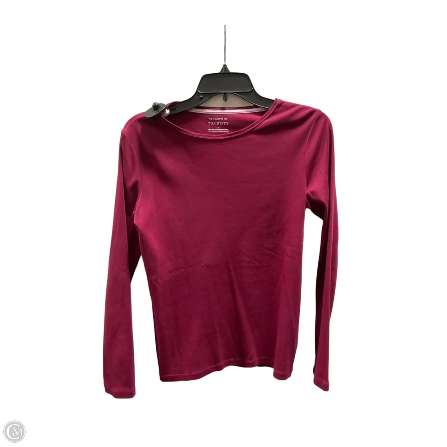 Top Long Sleeve Basic By Talbots In Pink, Size: S