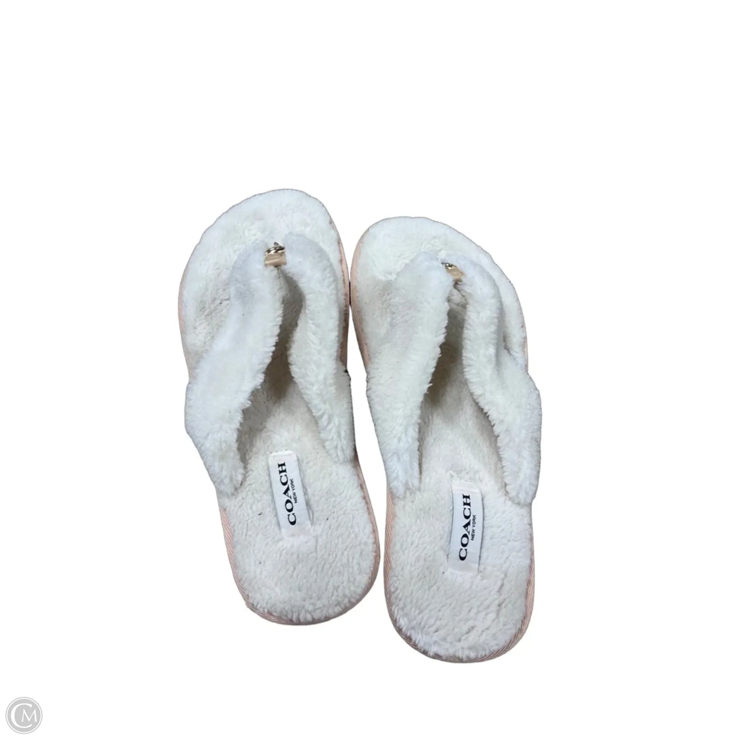 Sandals Designer By Coach In Cream, Size: 7