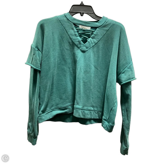Sweatshirt Crewneck By Gilded Intent In Green, Size: L