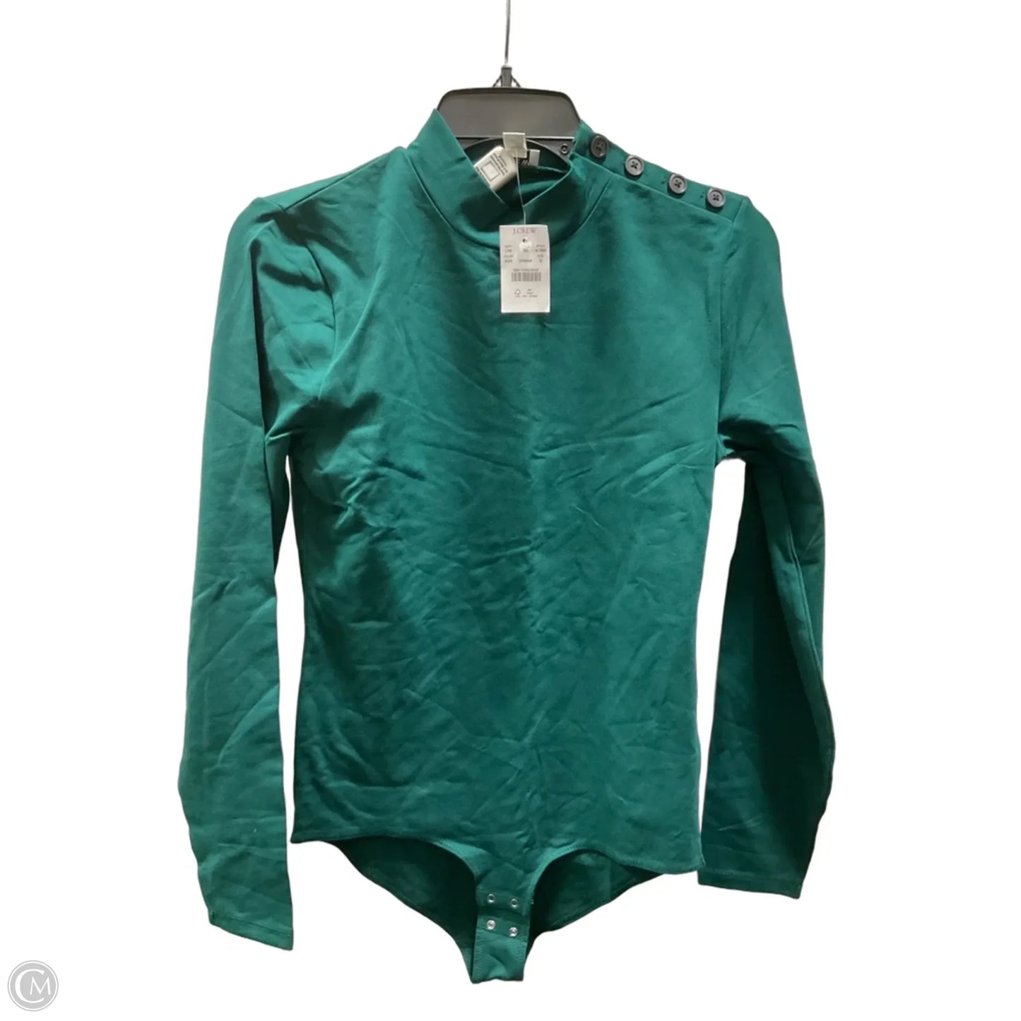 Top Long Sleeve By J. Crew In Green, Size: M