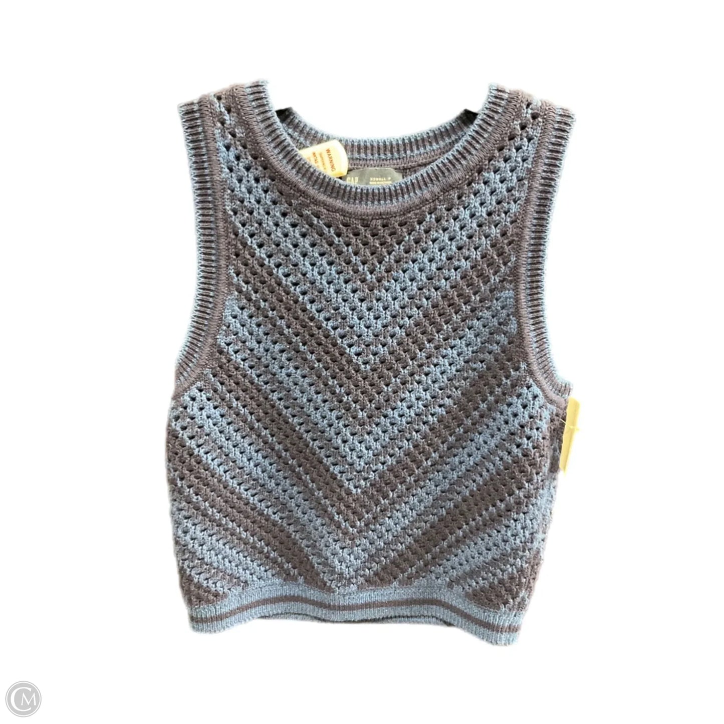 Sweater Short Sleeve By Gap In Blue, Size: Xs