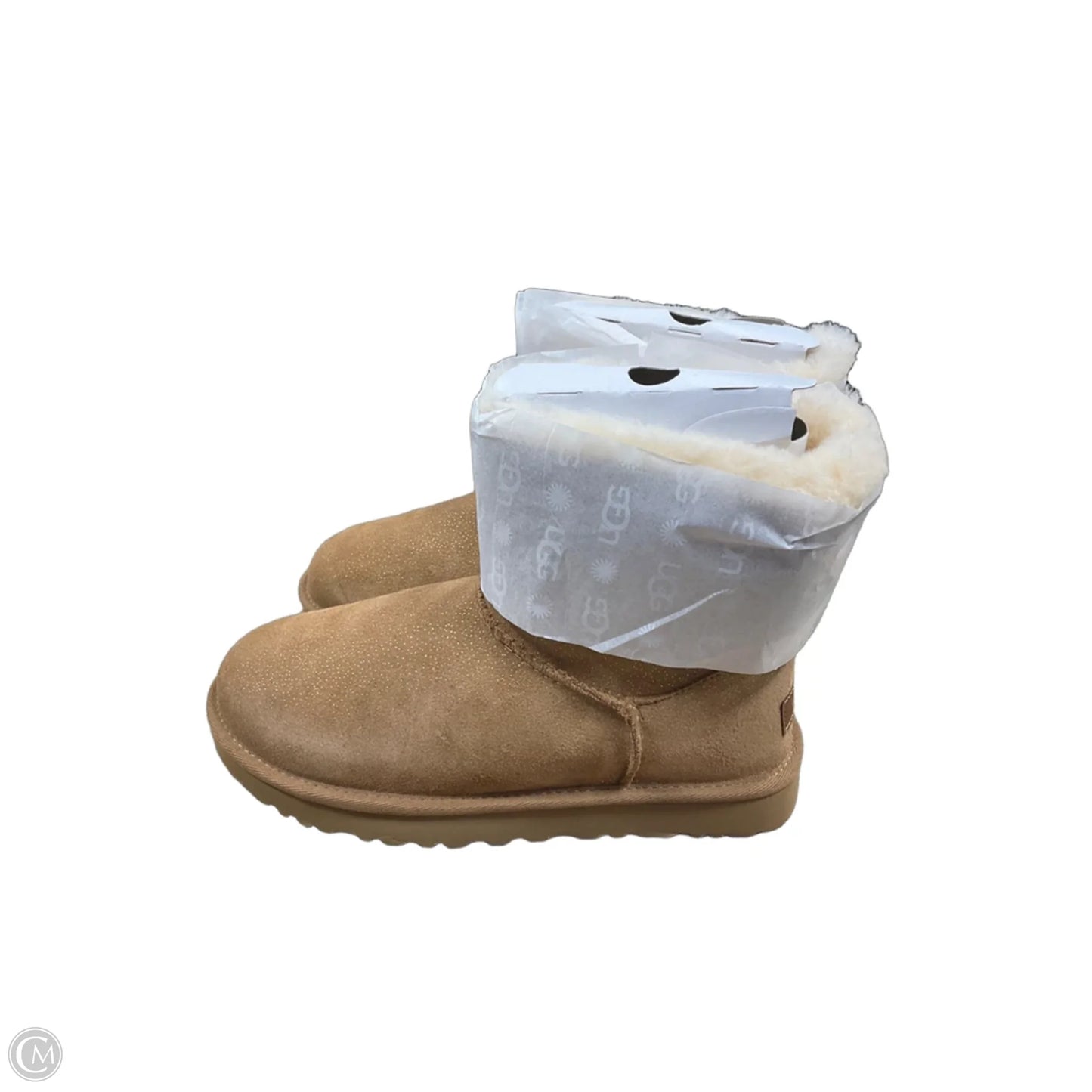 Boots Designer By Ugg In Brown, Size: 8