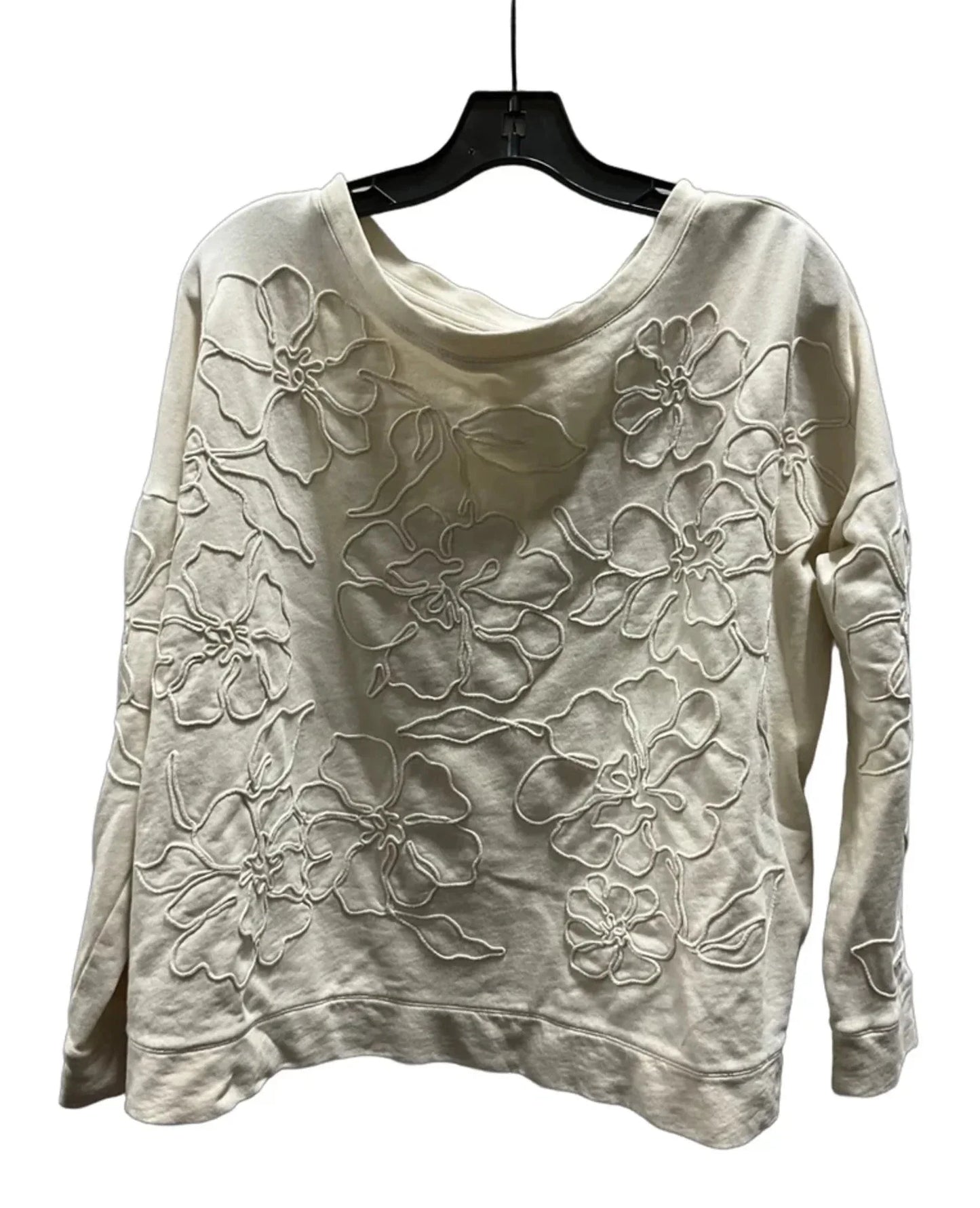 Top Long Sleeve By J. Jill In Cream, Size: L