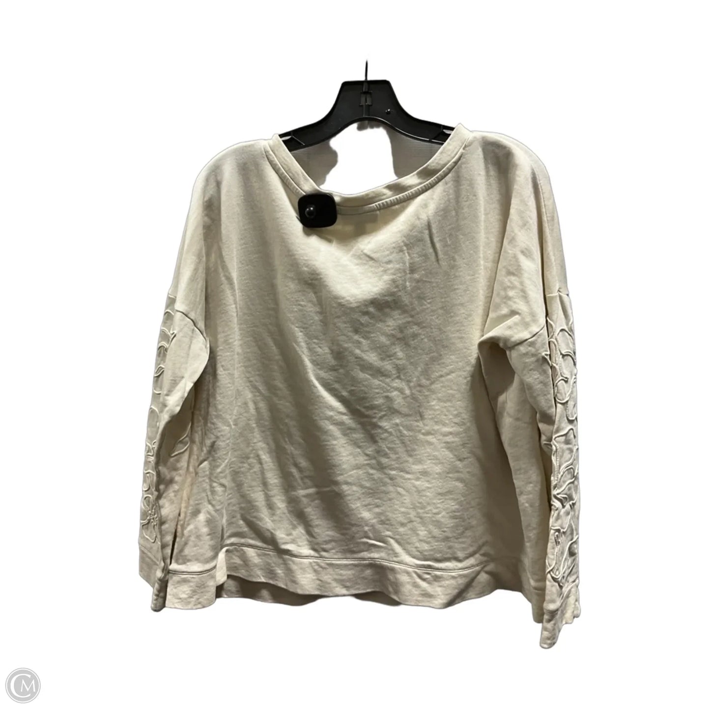 Top Long Sleeve By J. Jill In Cream, Size: L