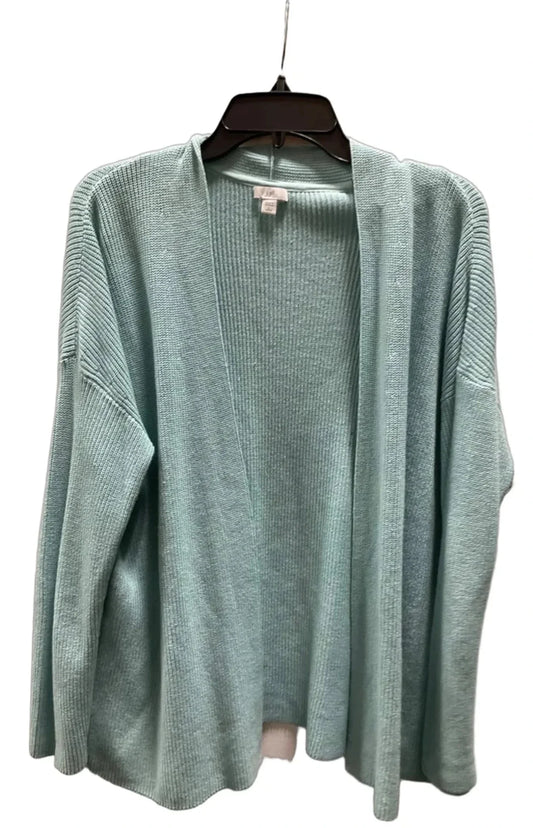 Cardigan By J. Jill In Teal, Size: Lp